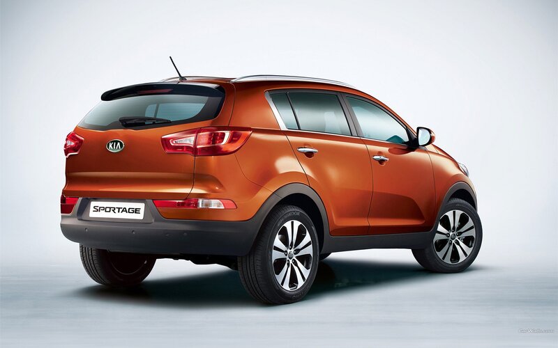 Orange Kia Sportage — Neutral, Photograph, Car, Wheel