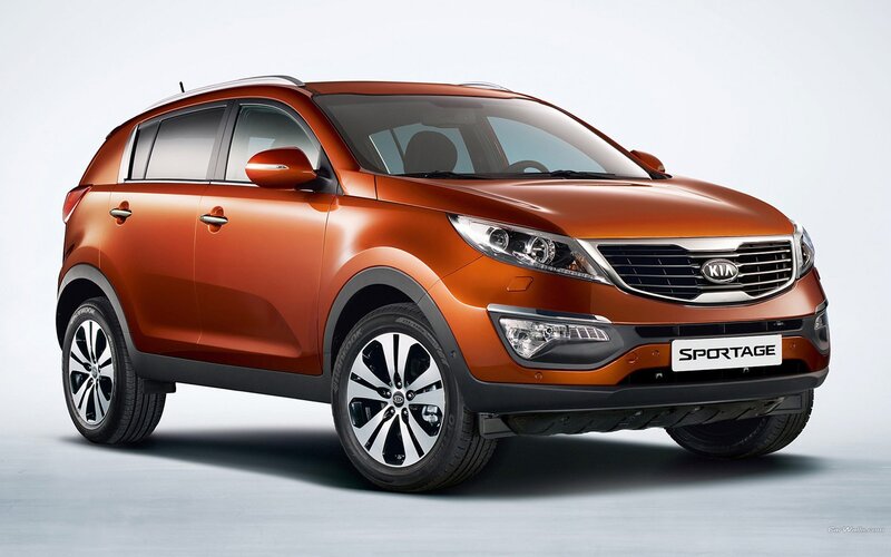 Orange Kia Sportage SUV