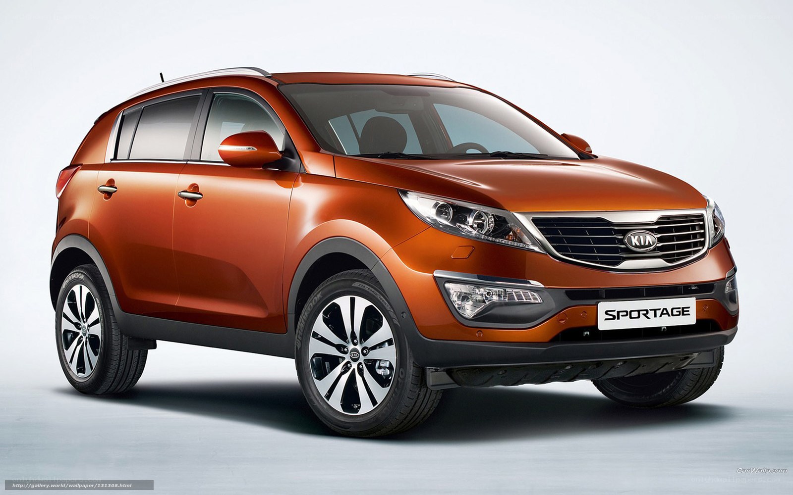 Orange Kia Sportage SUV