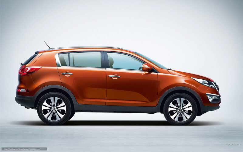 Orange Kia Sportage
