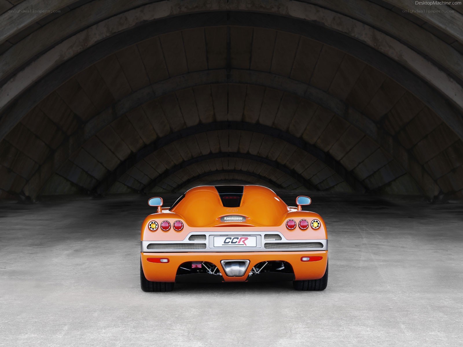 Orange Koenigsegg CCR rear view