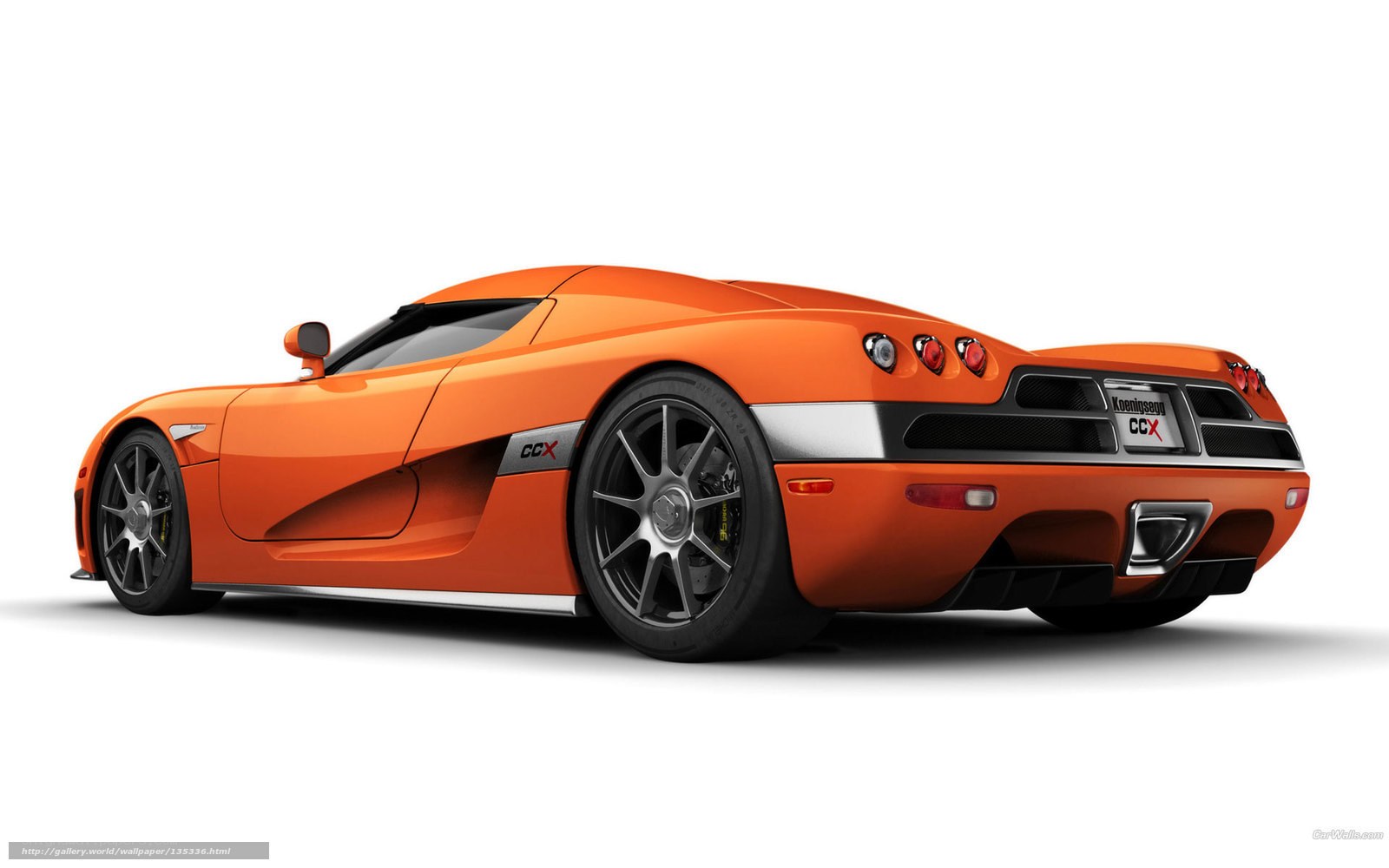 Orange Koenigsegg CCX sports car