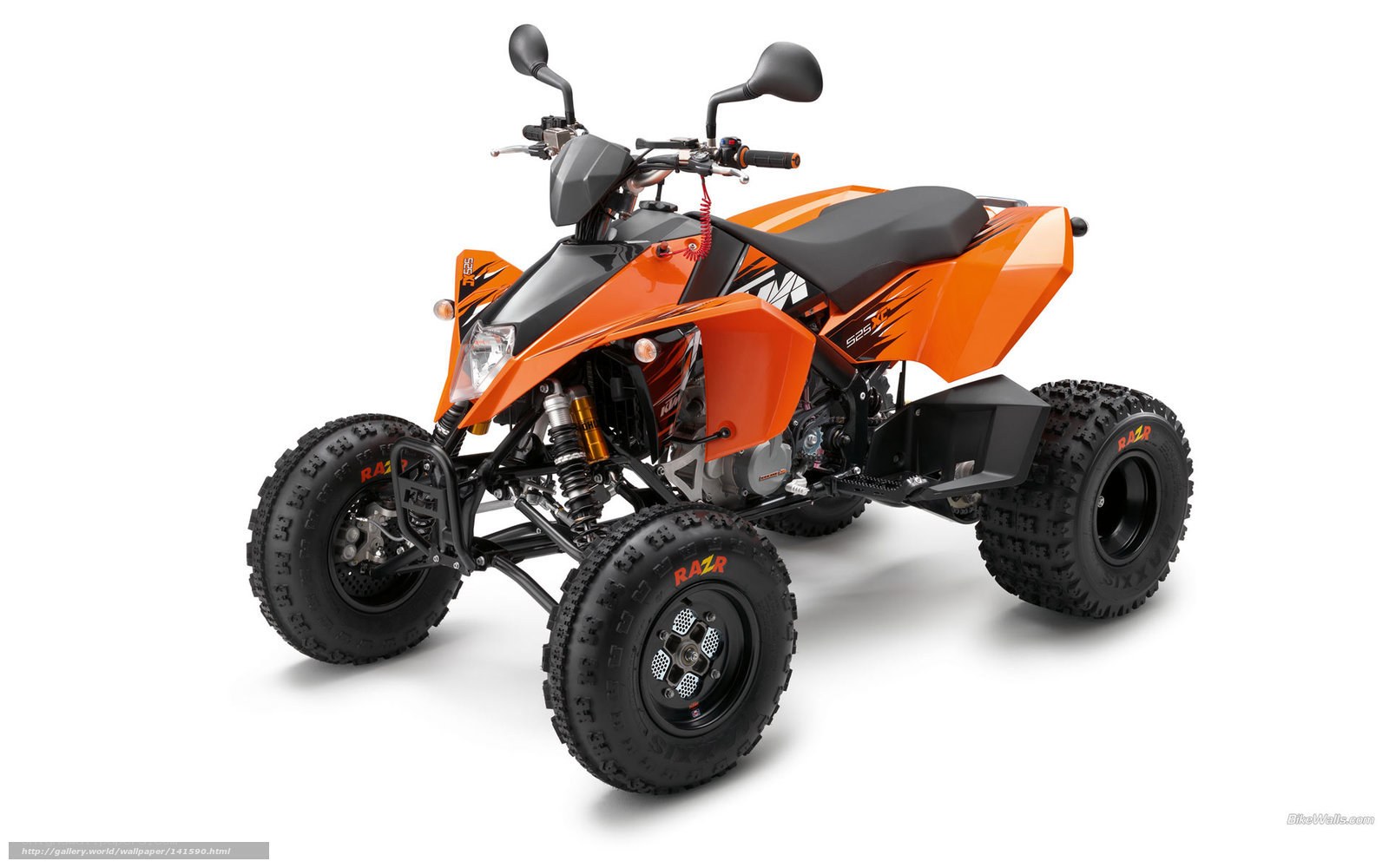 Orange KTM 525 EXC ATV