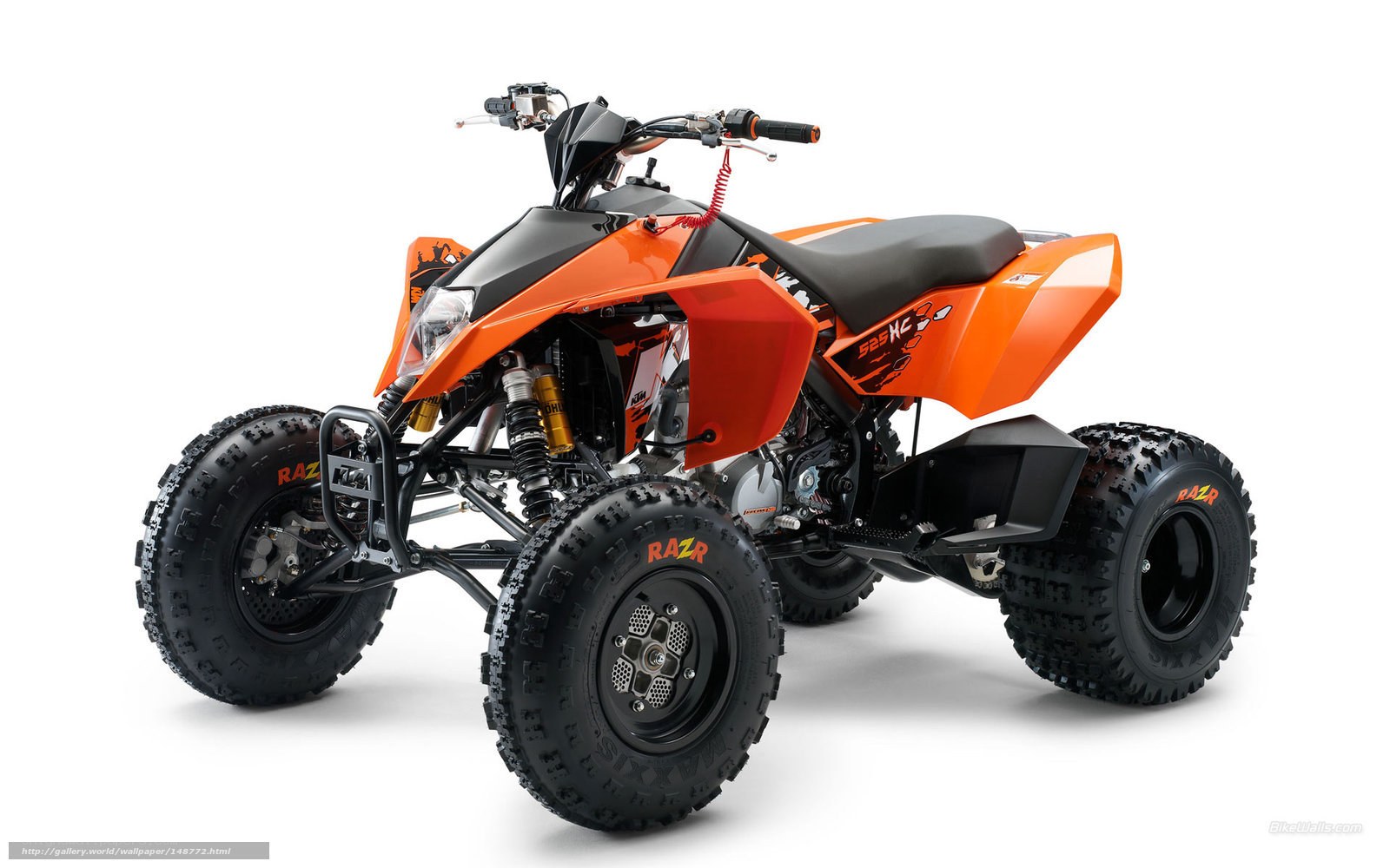 Orange KTM 525 XC ATV