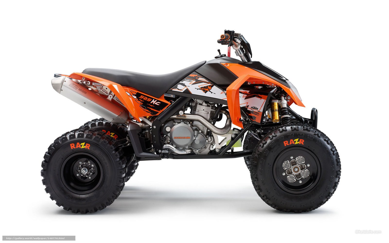 Orange KTM 550 Xc ATV