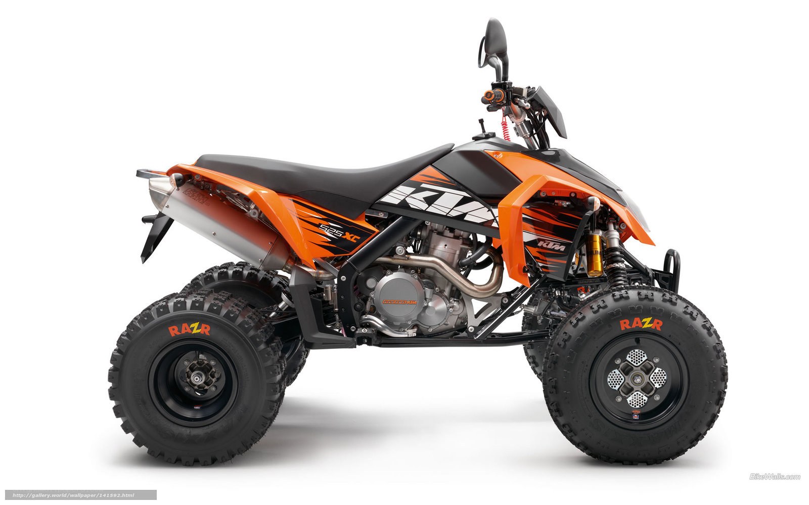 Orange KTM 625 XC ATV