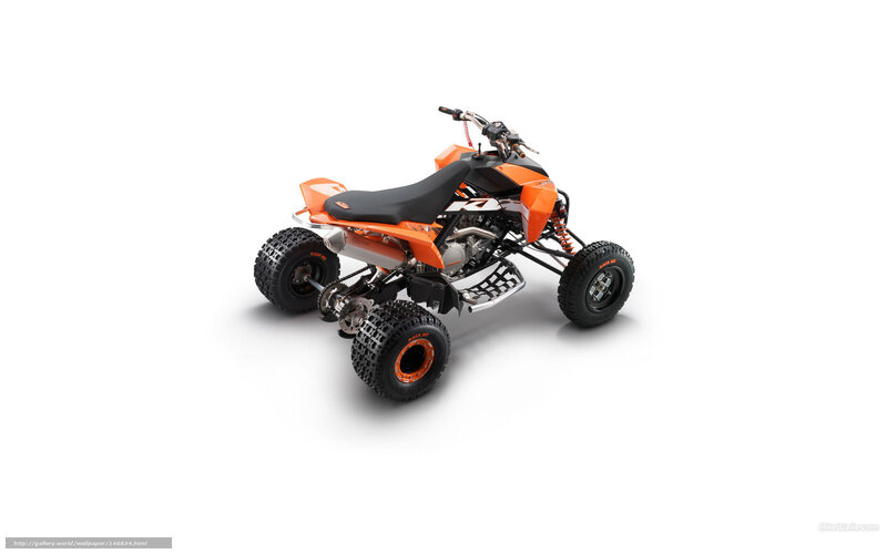 orange ktm atv quad