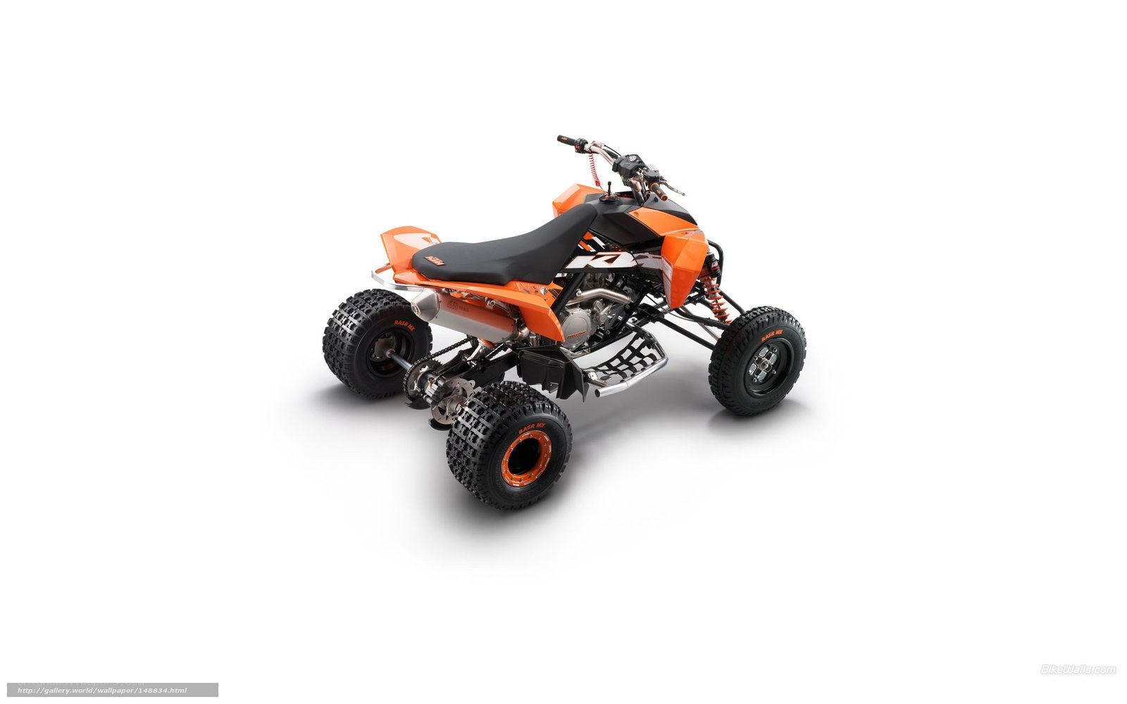 orange ktm atv quad