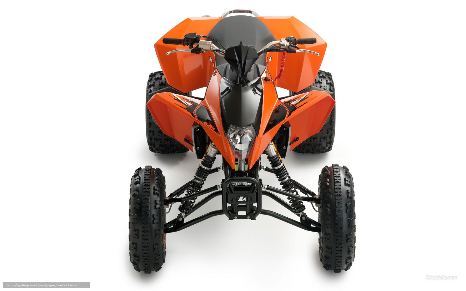 Orange KTM ATV