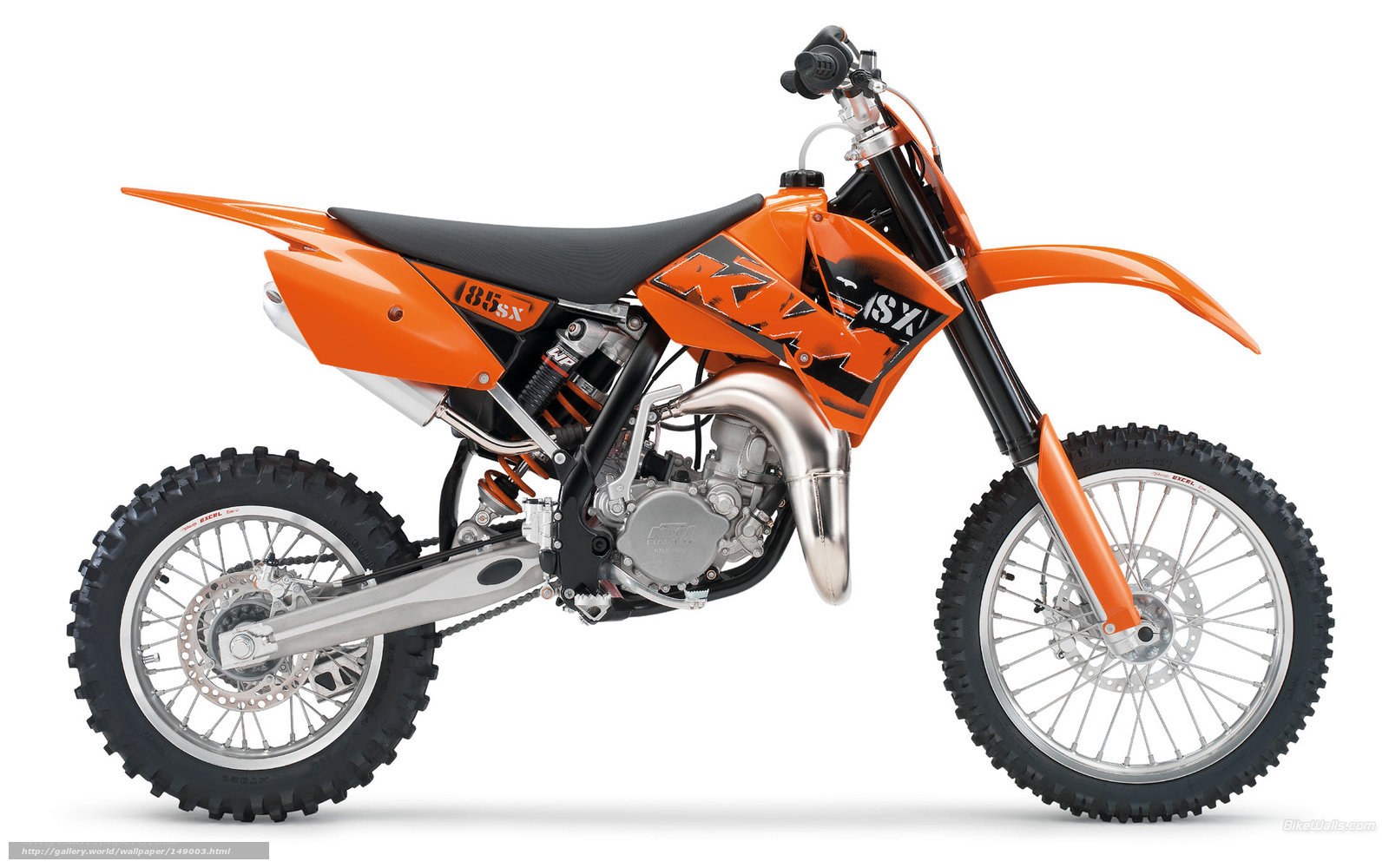 orange KTM dirt bike