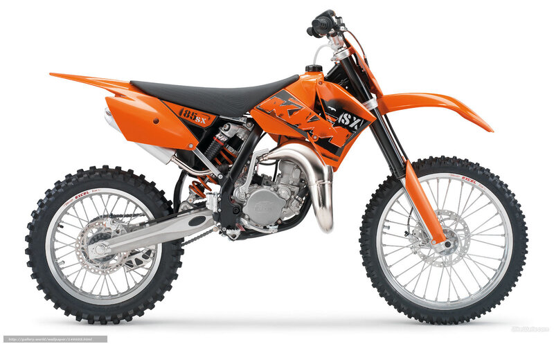 Orange KTM dirt bike