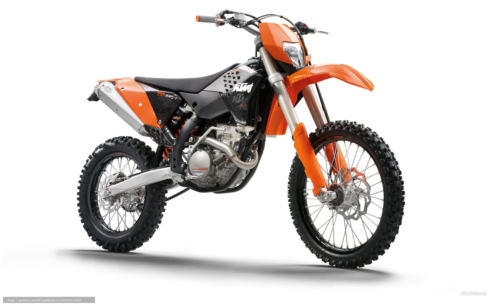 Orange KTM dirt bike