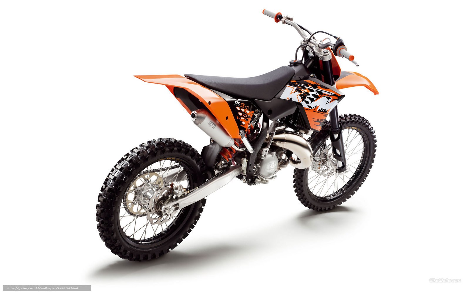 Orange KTM dirt bike