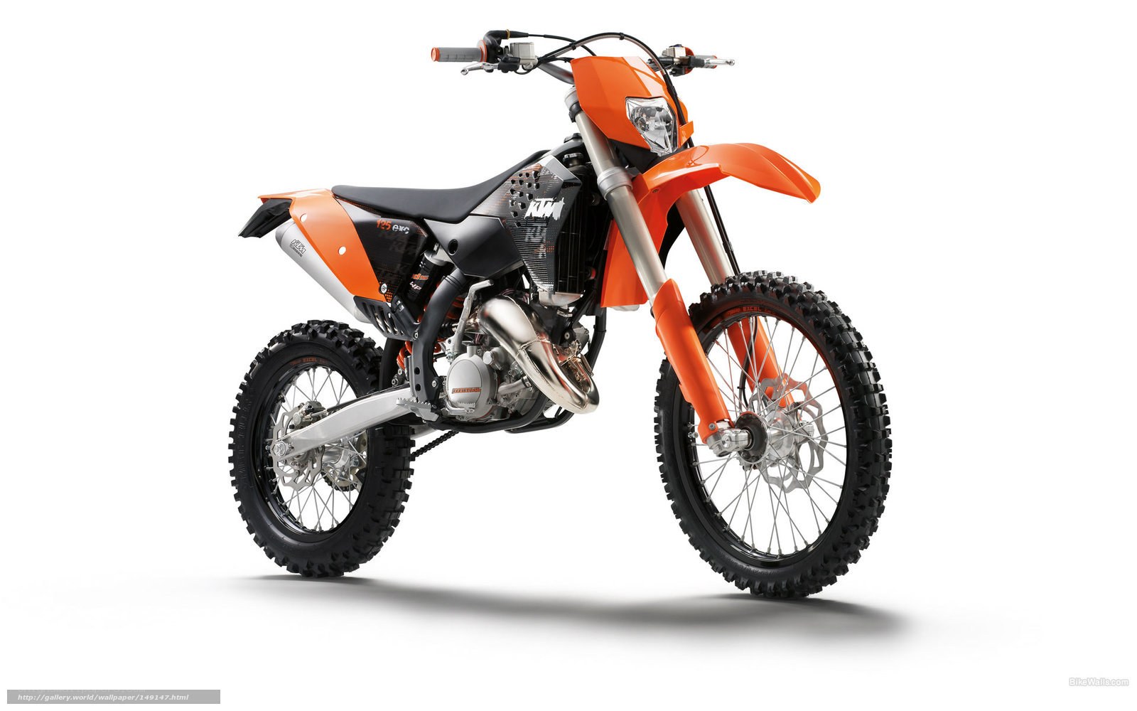 Orange KTM dirt bike