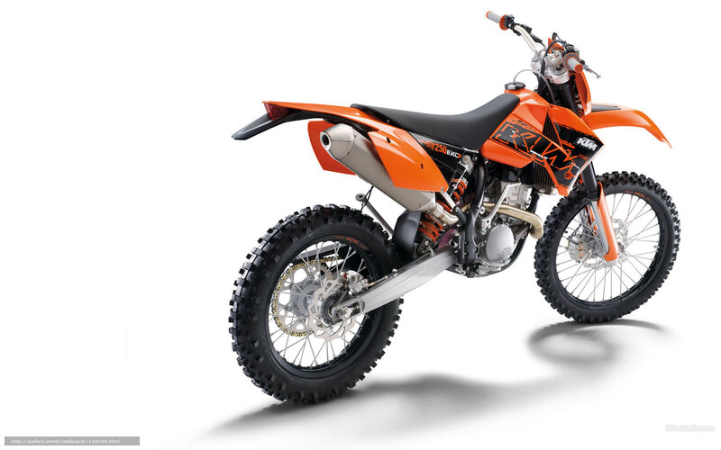 orange ktm dirt bike