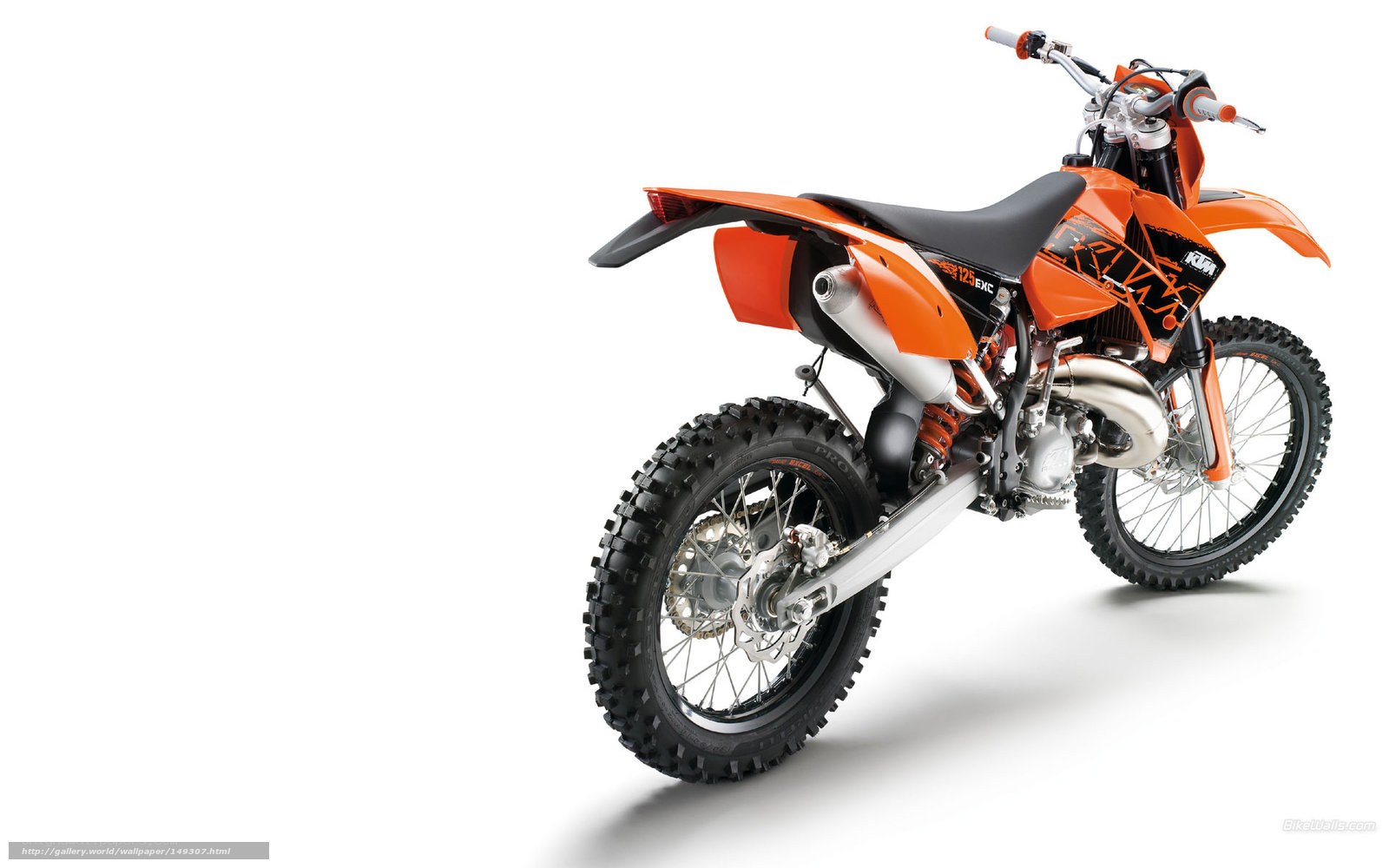 orange ktm dirt bike