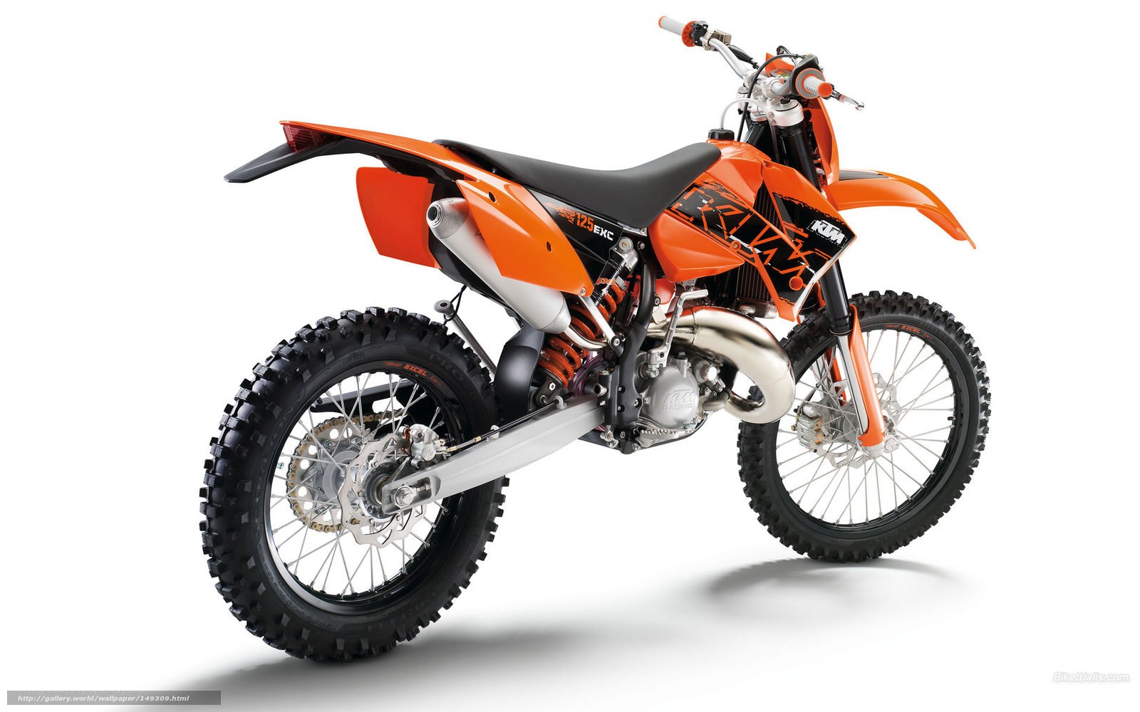 Orange KTM dirt bike