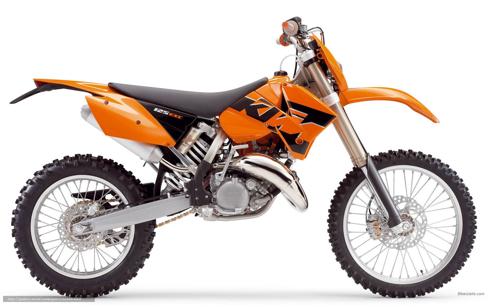 Orange KTM dirt bike