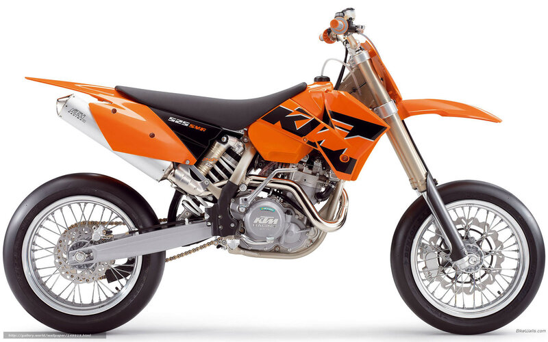 Orange KTM dirt bike