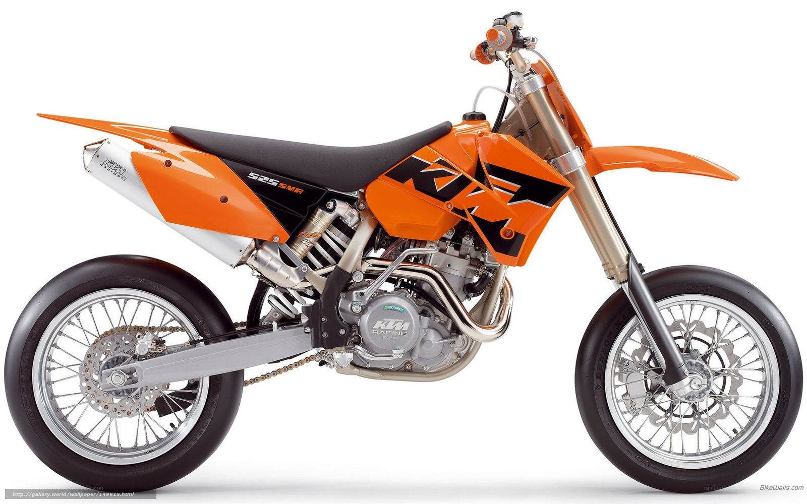 Orange KTM dirt bike