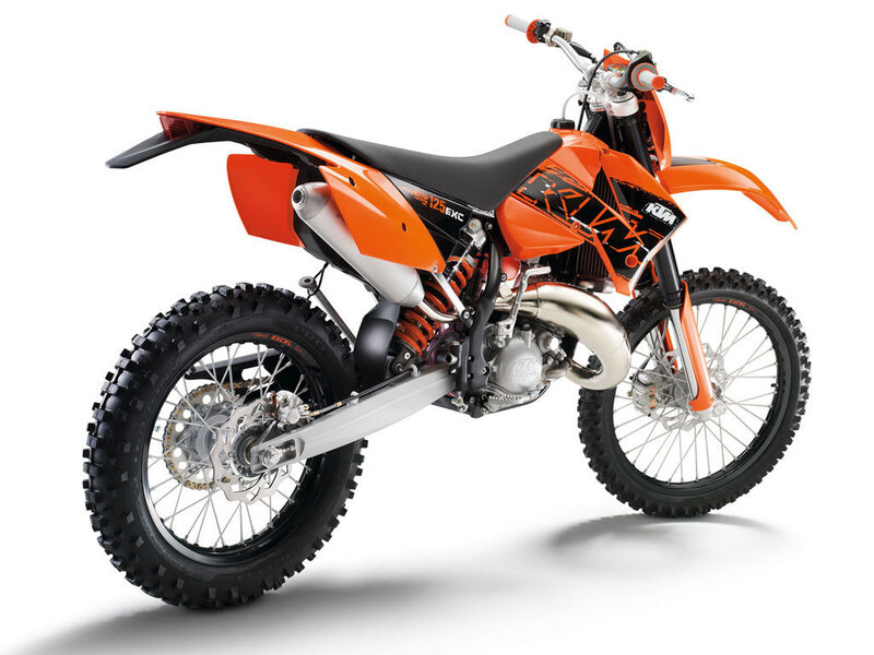 orange KTM dirt bike