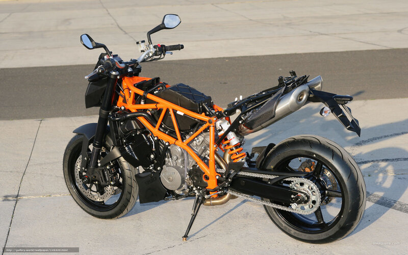orange KTM motorcycle