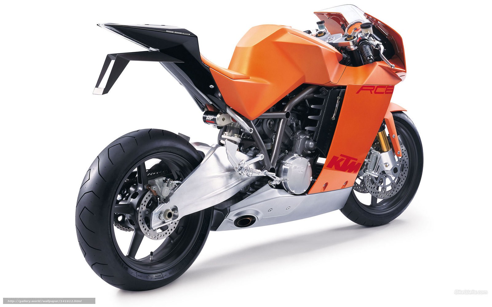 orange ktm sport motorcycle