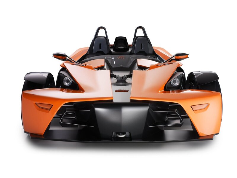 Orange KTM X-Bow sports car