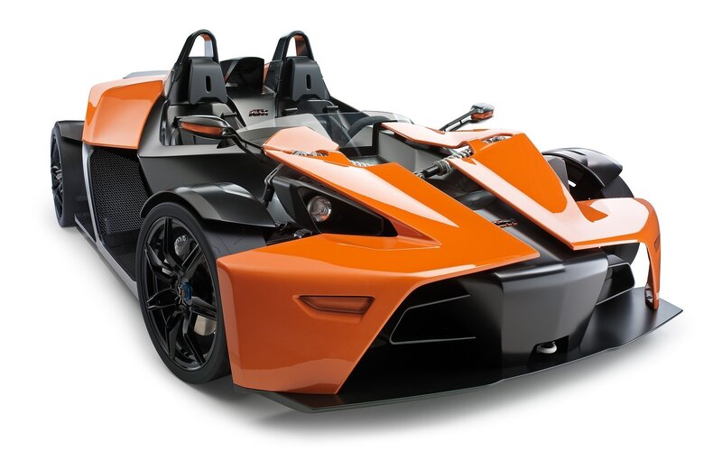 Orange KTM X-Bow sports car