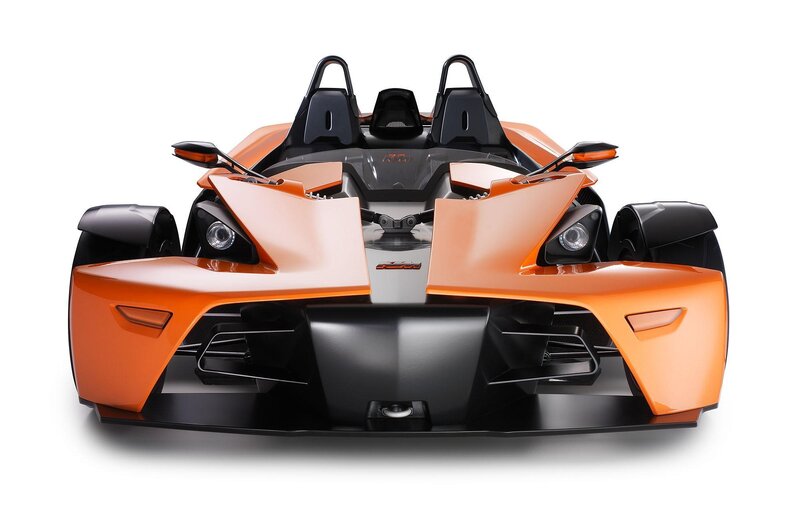 Orange KTM X-Bow sports car