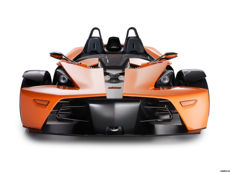 Orange KTM X-Bow sports car