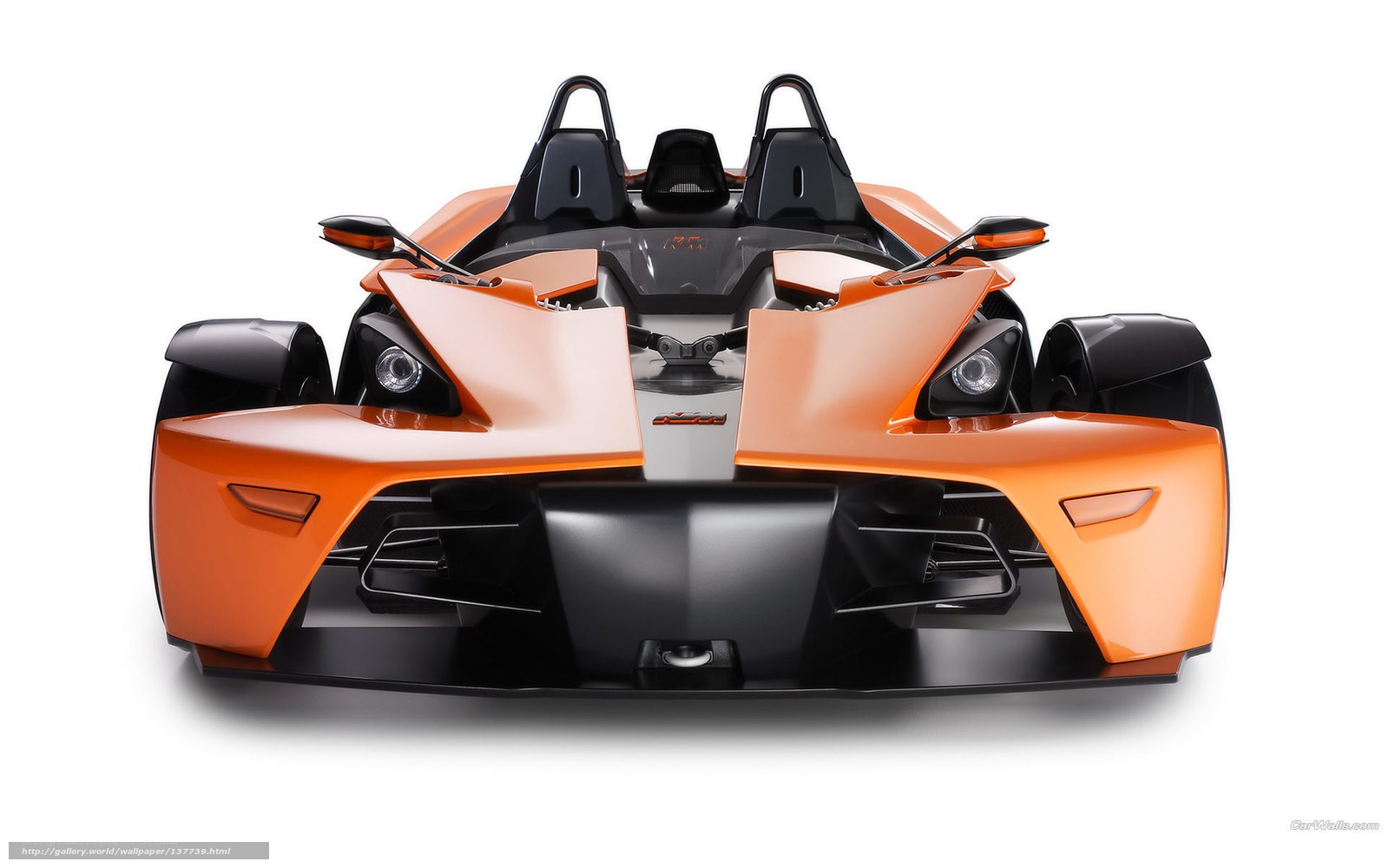 Orange KTM X-Bow sports car