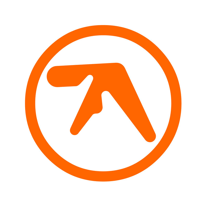 Orange Lambda Symbol — Minimalist, Vector Art, Circle, White