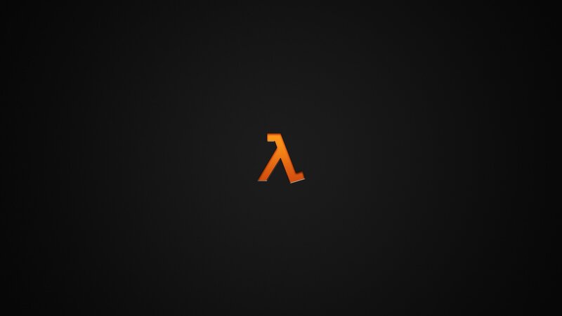 Orange Lambda Symbol