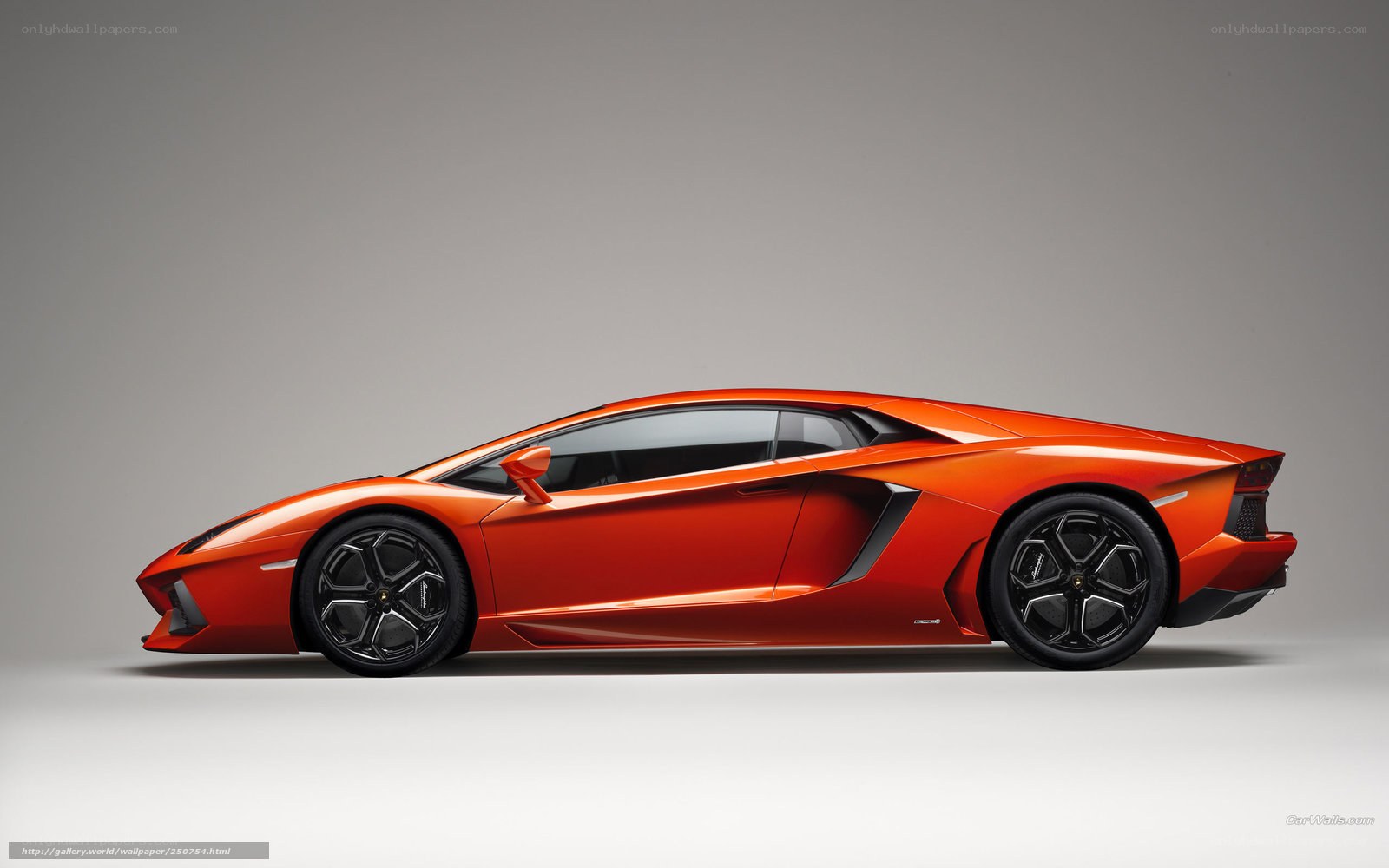 Orange Lamborghini Aventador