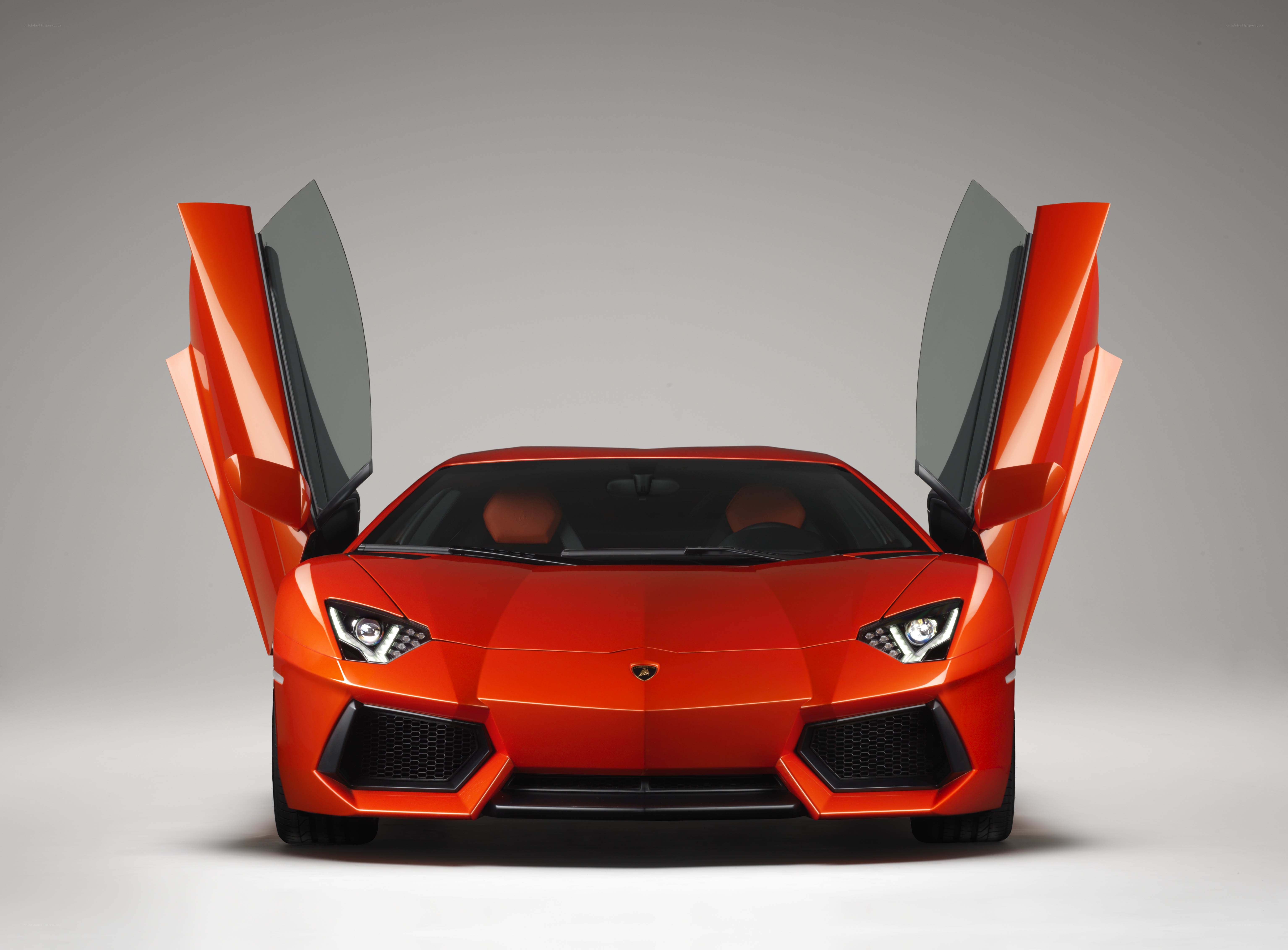 Orange Lamborghini Aventador