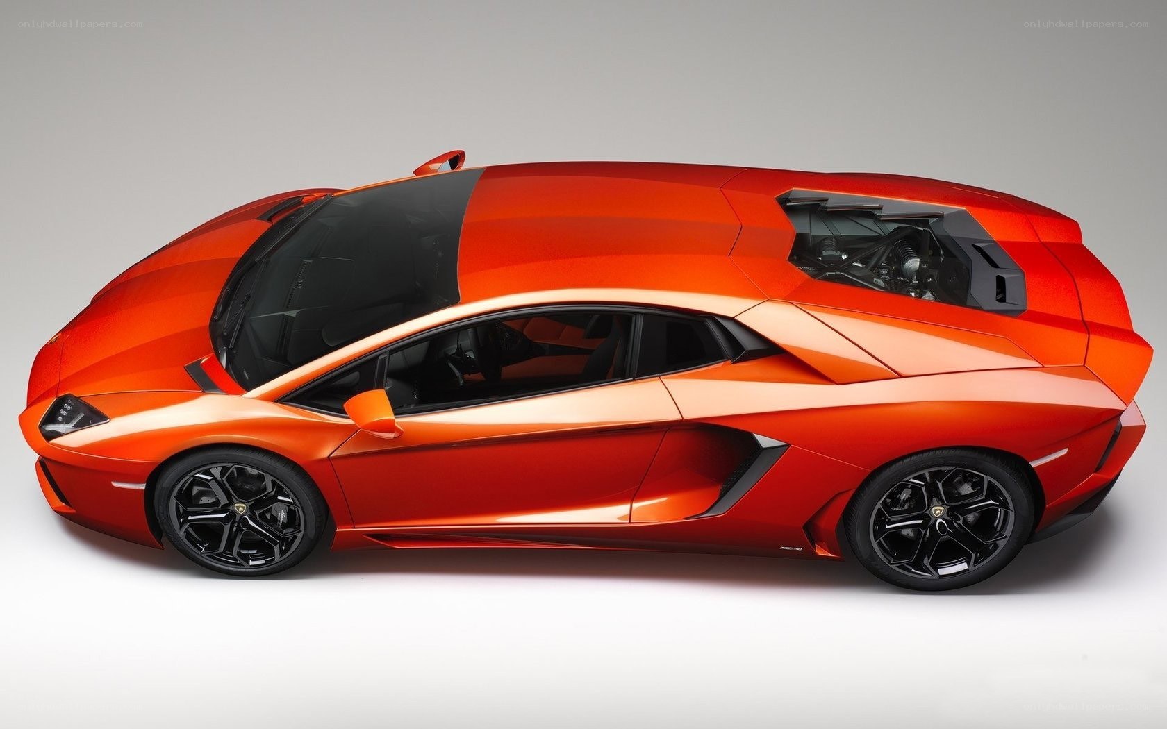 Orange Lamborghini Aventador