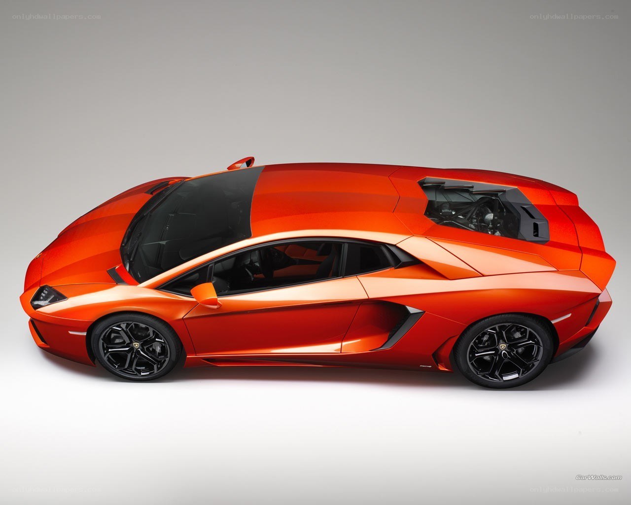 Orange Lamborghini Aventador