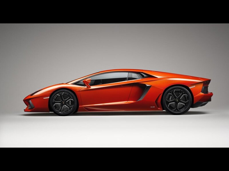 Orange Lamborghini Aventador