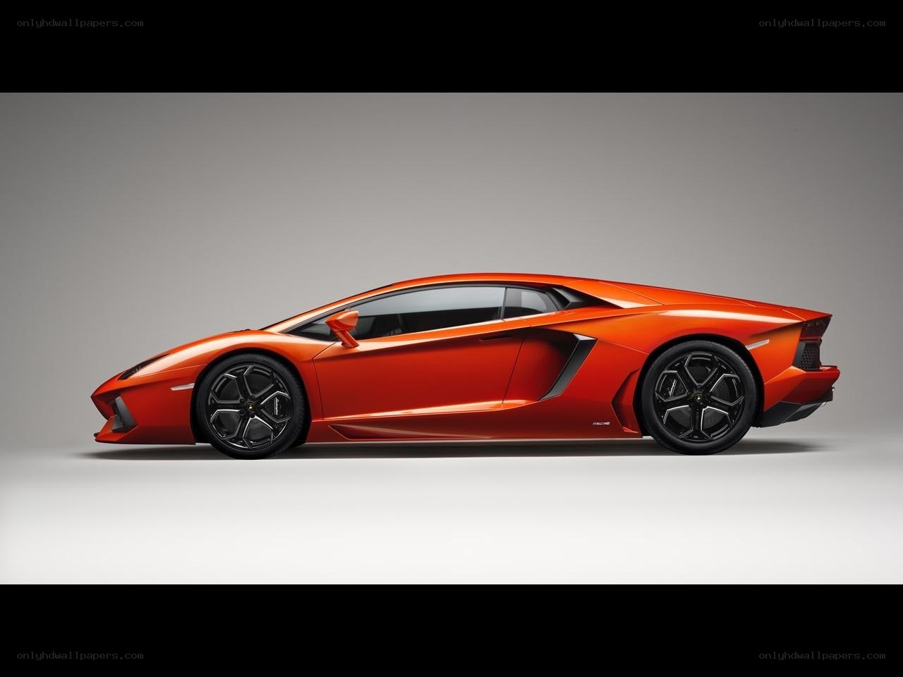 Orange Lamborghini Aventador