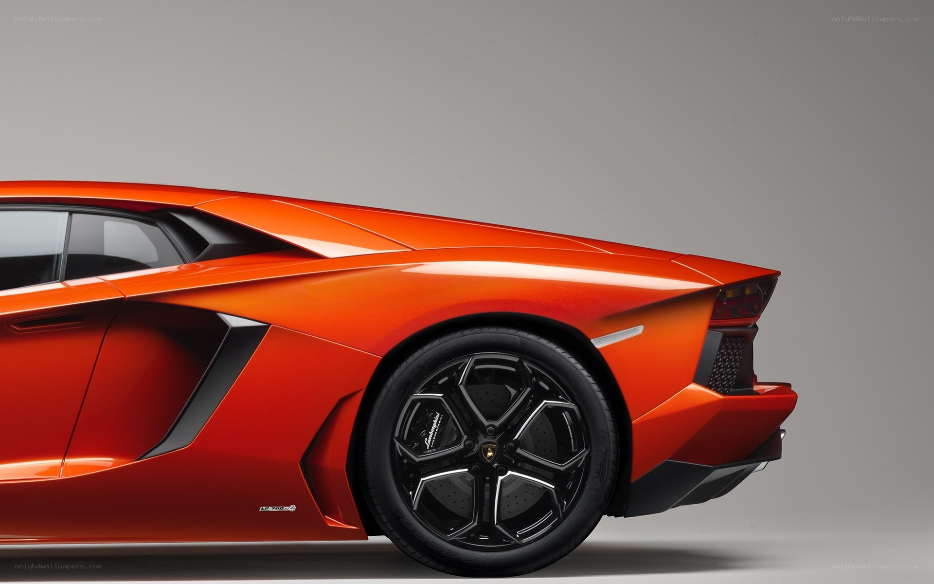 Orange Lamborghini Aventador