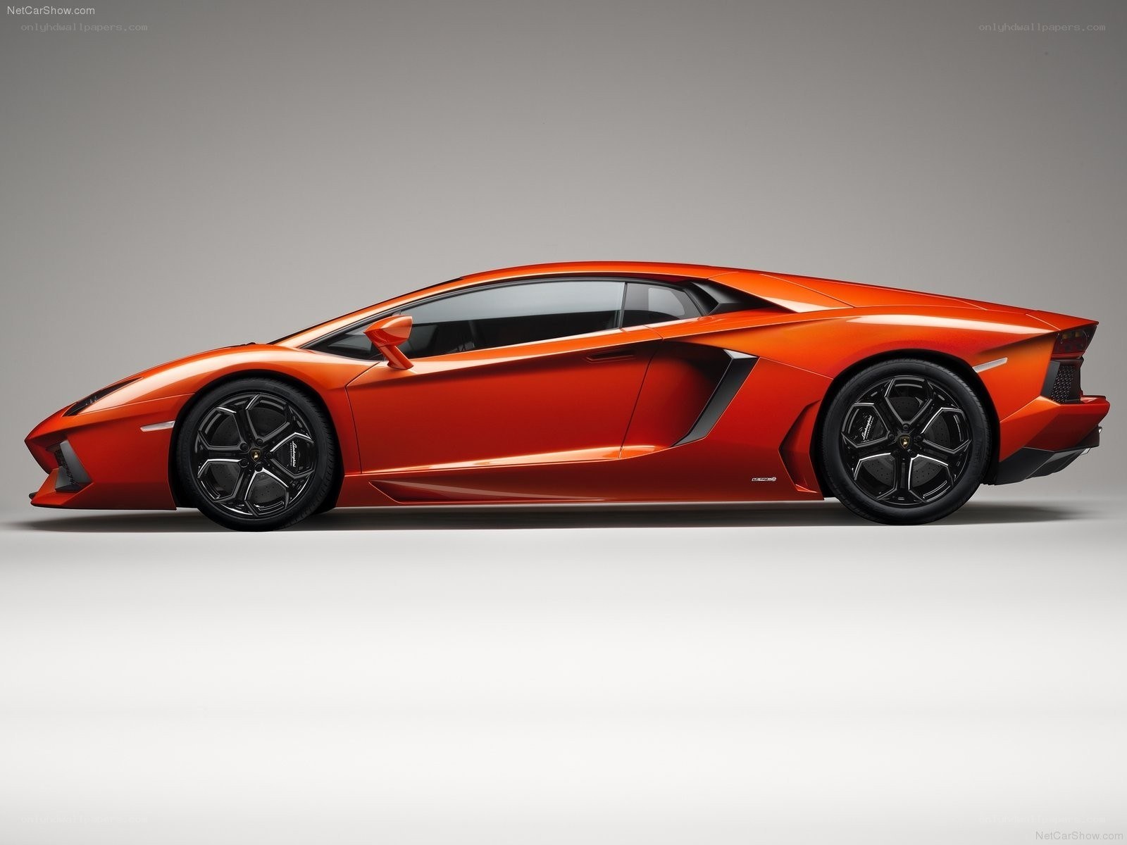 Orange Lamborghini Aventador