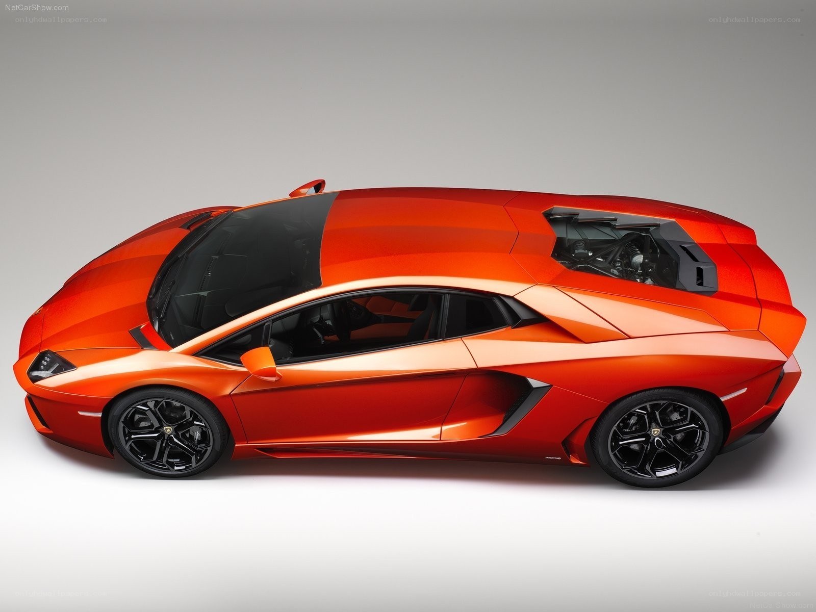 Orange Lamborghini Aventador