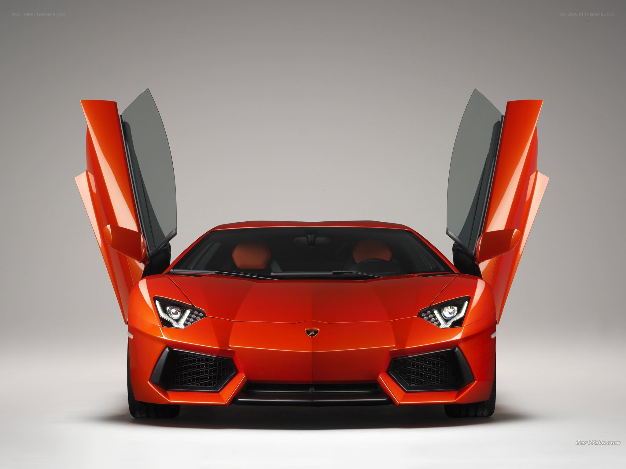 Orange Lamborghini Aventador