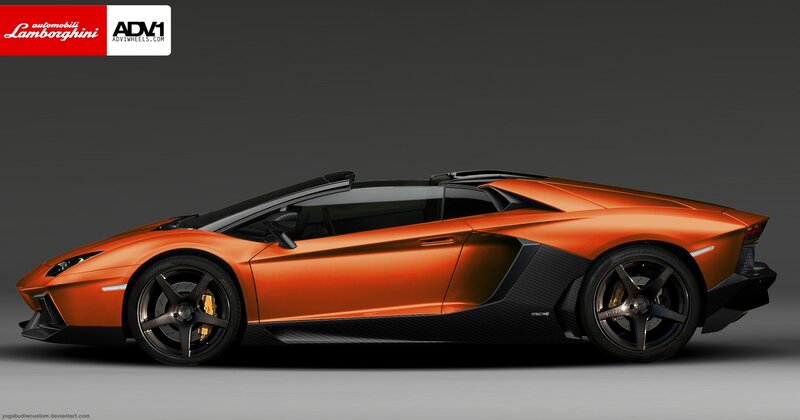 Orange Lamborghini Aventador