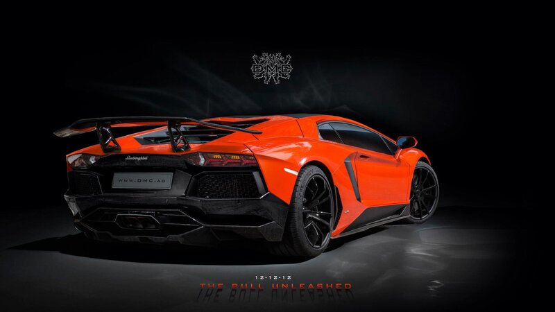 Orange Lamborghini Aventador