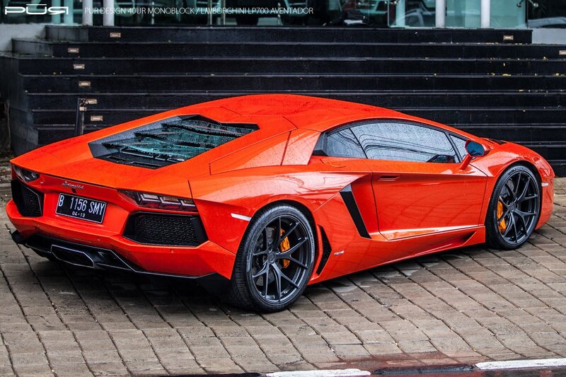 Orange Lamborghini Aventador — Dramatic, Photograph, Car, Steps