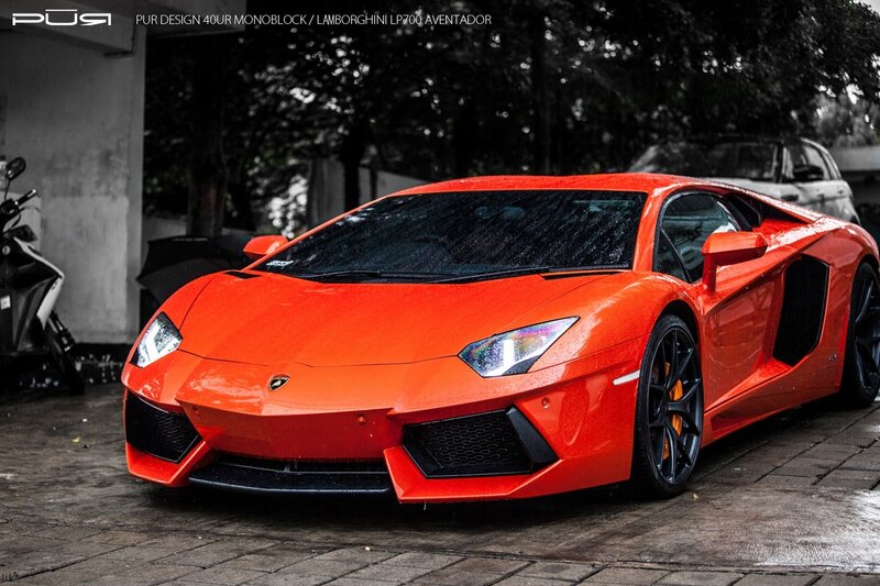 Orange Lamborghini Aventador — Dramatic, Photograph, Motorcycle, Car