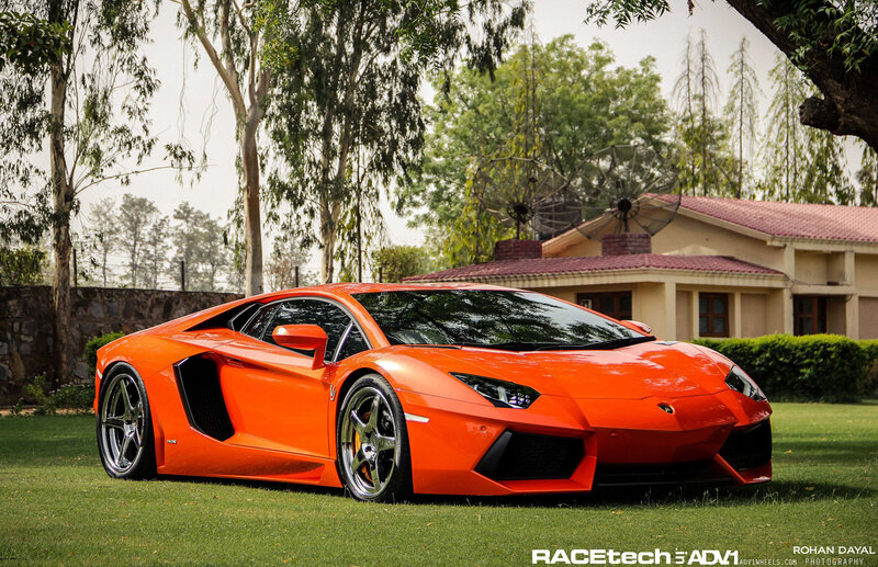 Orange Lamborghini Aventador — Serene