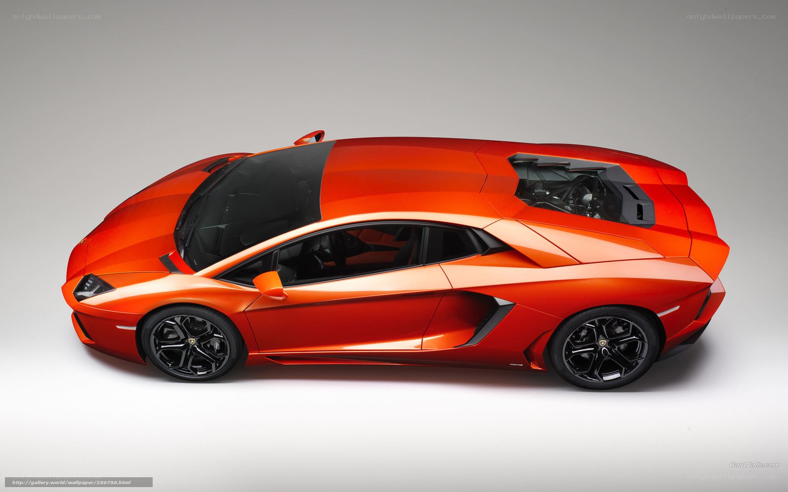 Orange Lamborghini Aventador